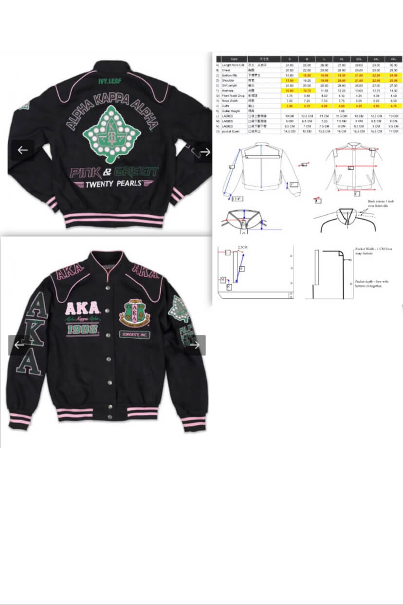 AKA Racing Jacket Wealthy Belief Women Sorority Apparel